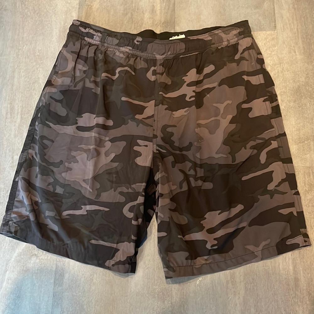 Camo swim shorts